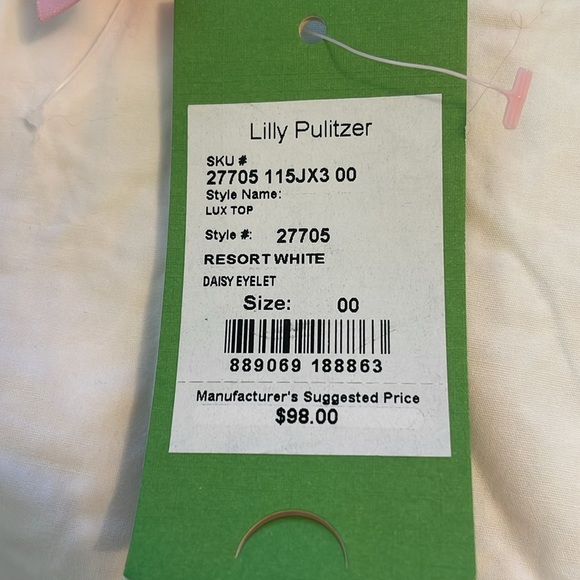 NWT Lilly Pulitzer Crop Daisy Eyelet Top - Picture 6 of 6